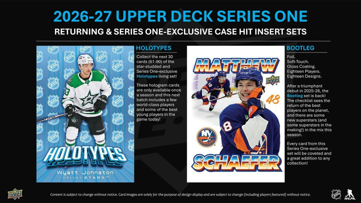 2026-27 Upper Deck Series 1 Hockey Collector's Tin 053334542739 at King Card Canada