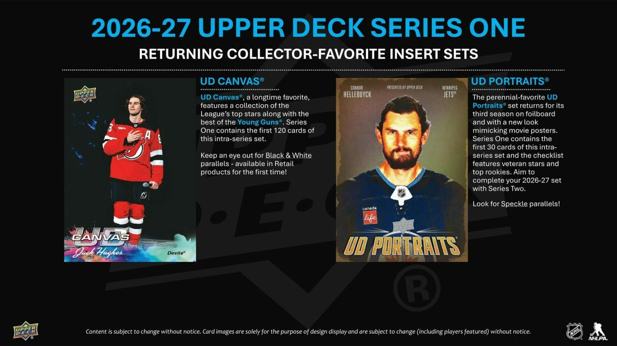 2026-27 Upper Deck Series 1 Hockey Collector's Tin 053334542739 at King Card Canada