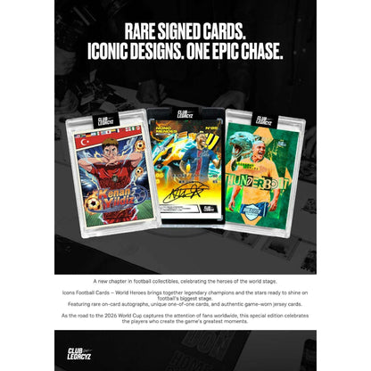 2026 Club Legacyz Icons Soccer 4th Edition Display Box (World Heroes) 850075456024 at King Card Canada