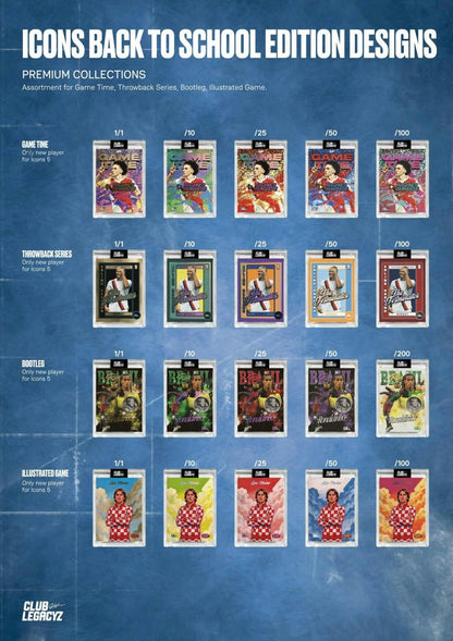 2026 Club Legacyz Icons Soccer 5th Edition Display Box (Back to School) 850075456062 at King Card Canada