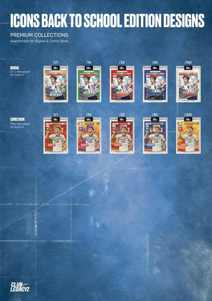 2026 Club Legacyz Icons Soccer 5th Edition Display Box (Back to School) 850075456062 at King Card Canada