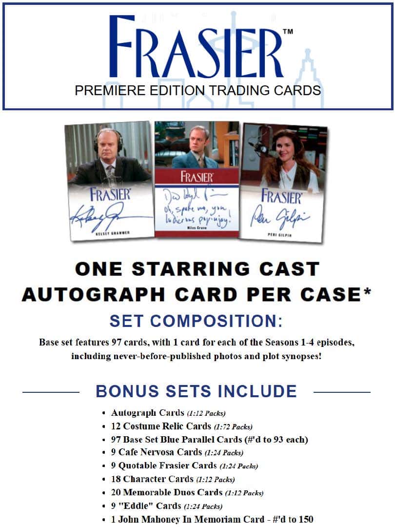 2026 Frasier Premiere Edition Trading Card Hobby Box 693195260221 at King Card Canada
