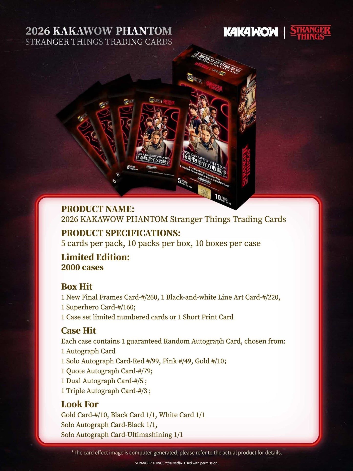 2026 Kakawow Phantom Stranger Things Trading Card Hobby Box 6973817955341 at King Card Canada