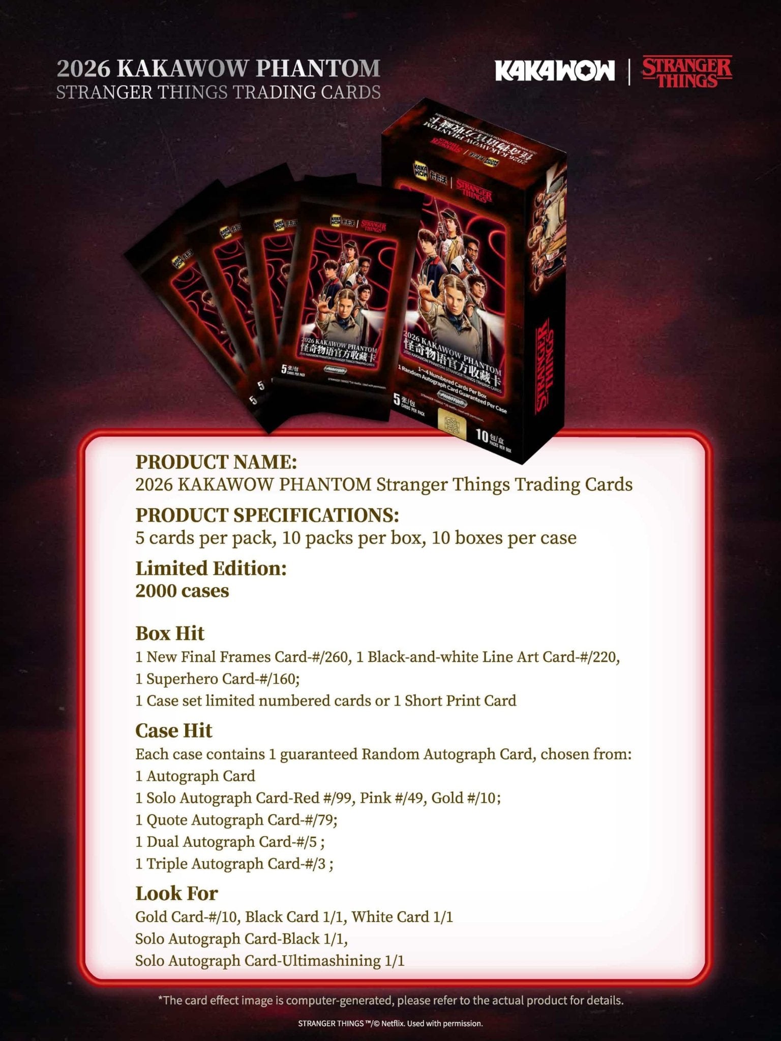 2026 Kakawow Phantom Stranger Things Trading Card Hobby Box 6973817955341 at King Card Canada
