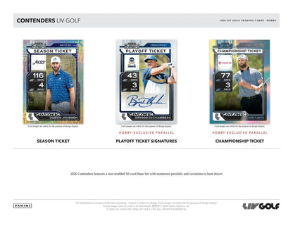 2026 Panini Contenders LIV Golf Hobby Box 746134197420 at King Card Canada
