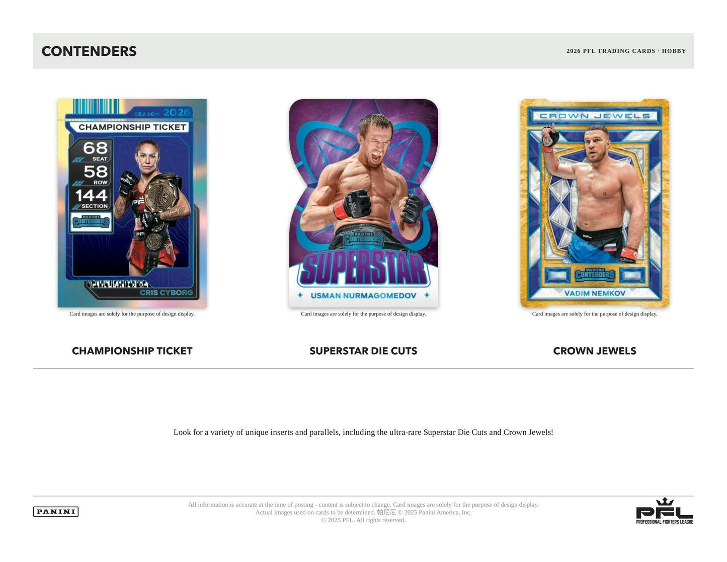 2026 Panini Contenders PFL Professional Fighters League Hobby Box 746134195709 at King Card Canada