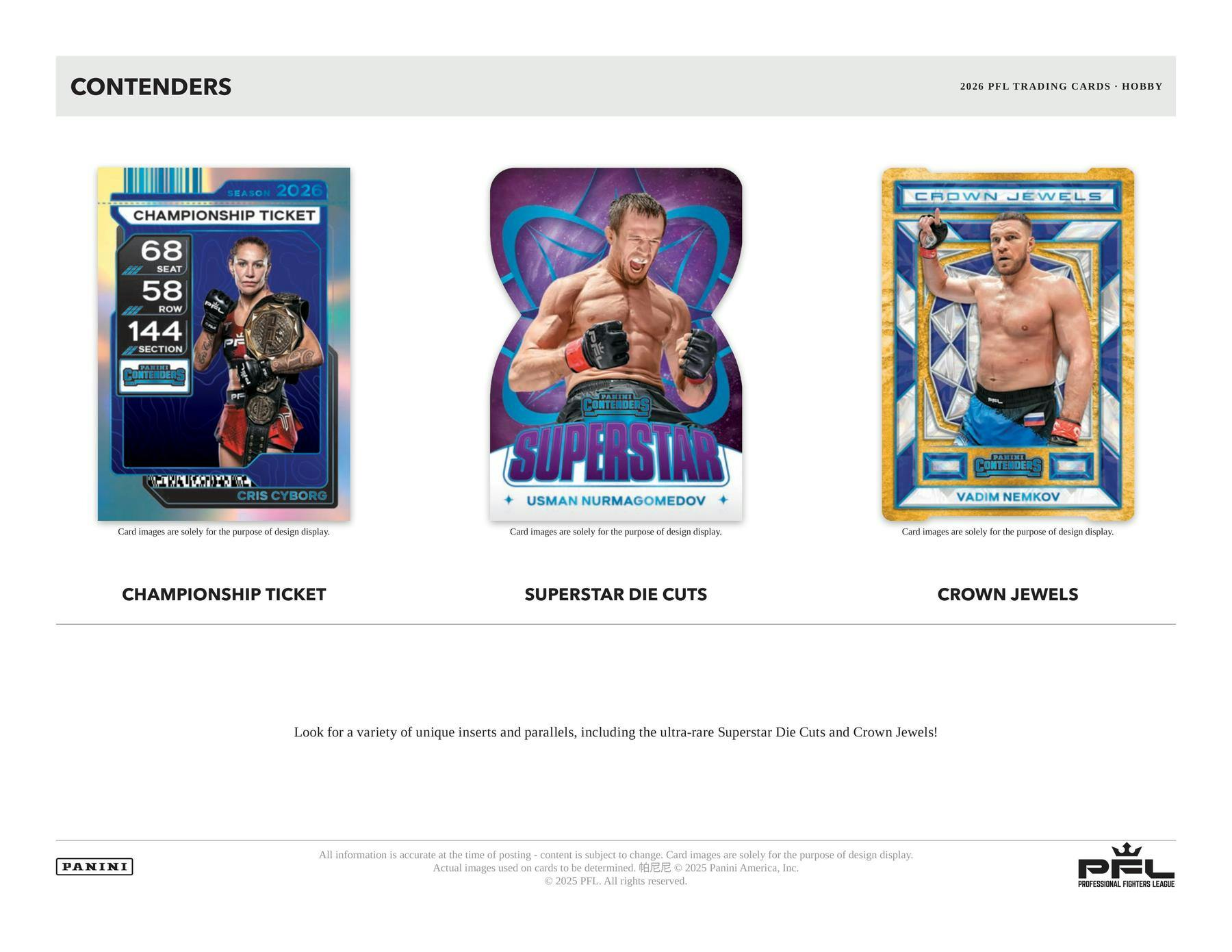 2026 Panini Contenders PFL Professional Fighters League Hobby Box 746134195709 at King Card Canada