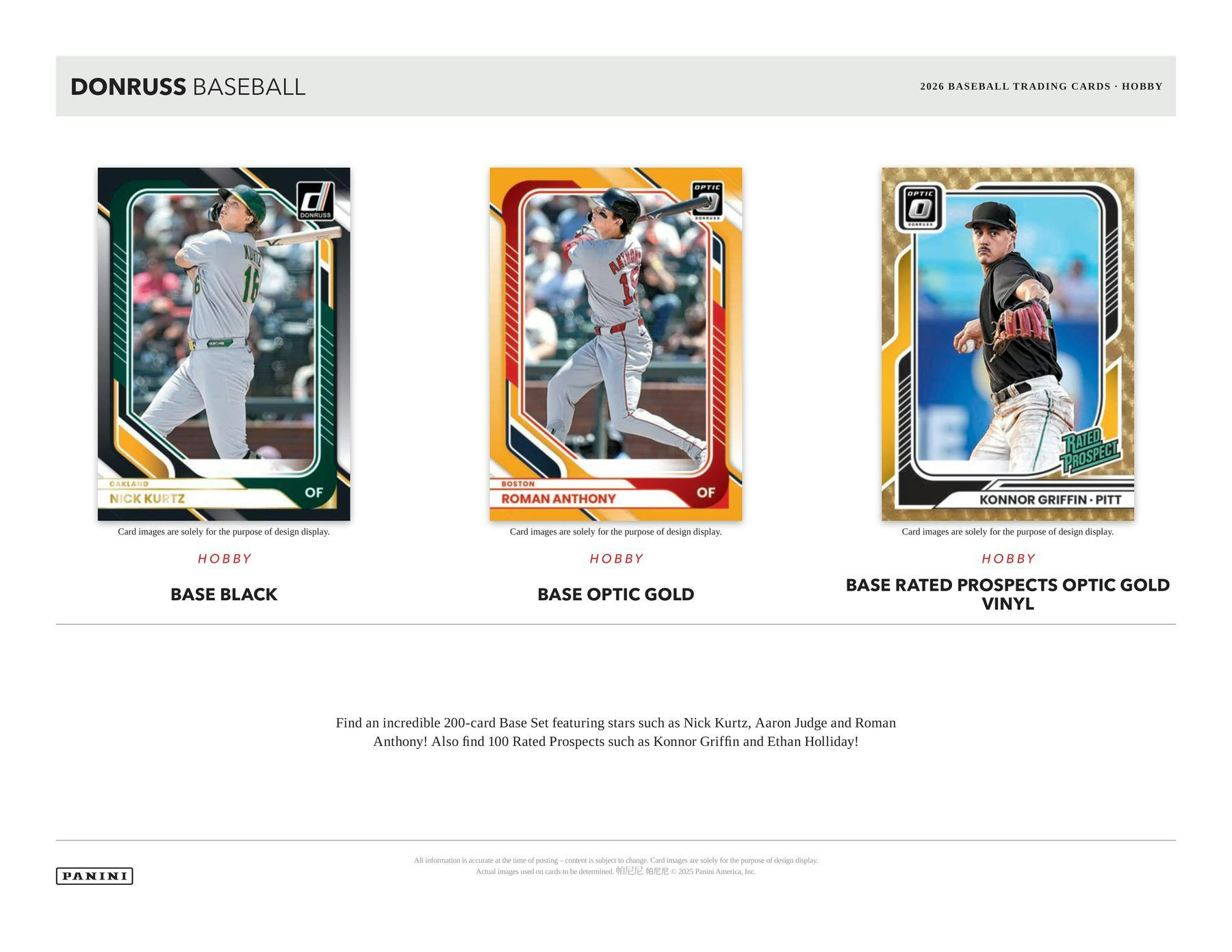 2026 Panini Donruss Baseball Hobby Box 746134196348 at King Card Canada