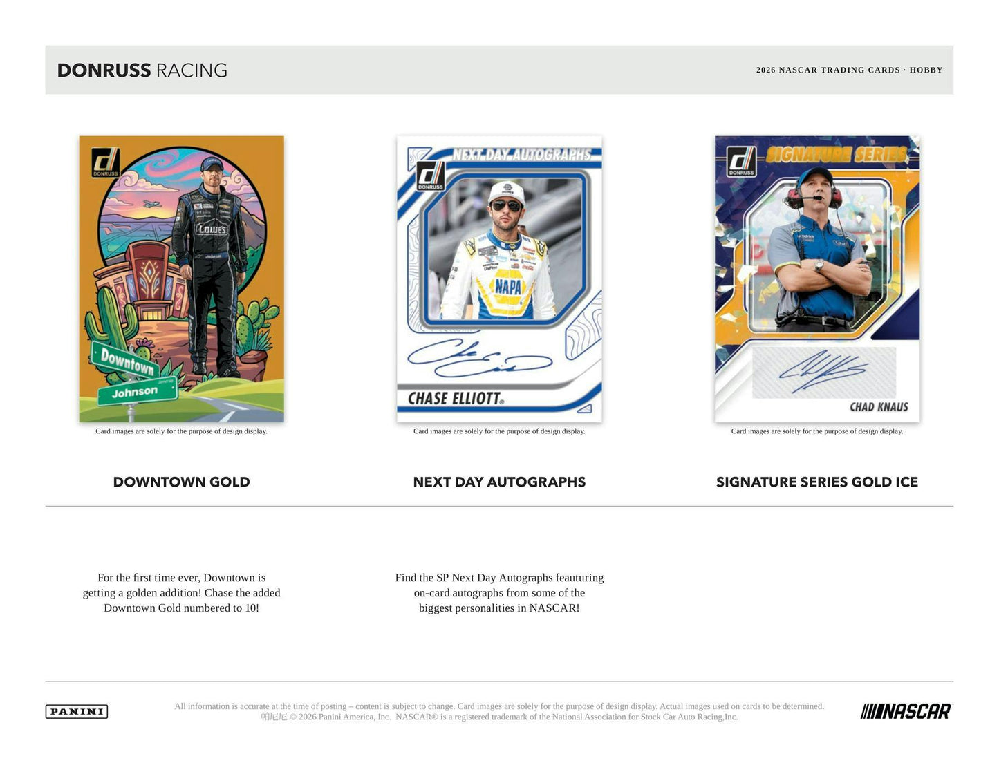 2026 Panini Donruss NASCAR Racing Hobby Box 746134195792 at King Card Canada