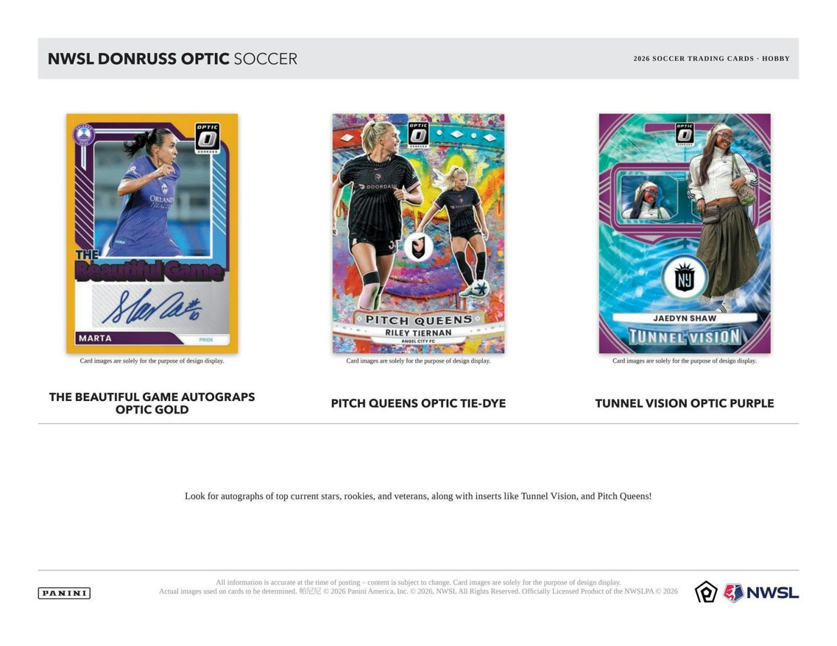 2026 Panini Donruss Optic NWSL Soccer Hobby Box 746134204104 at King Card Canada