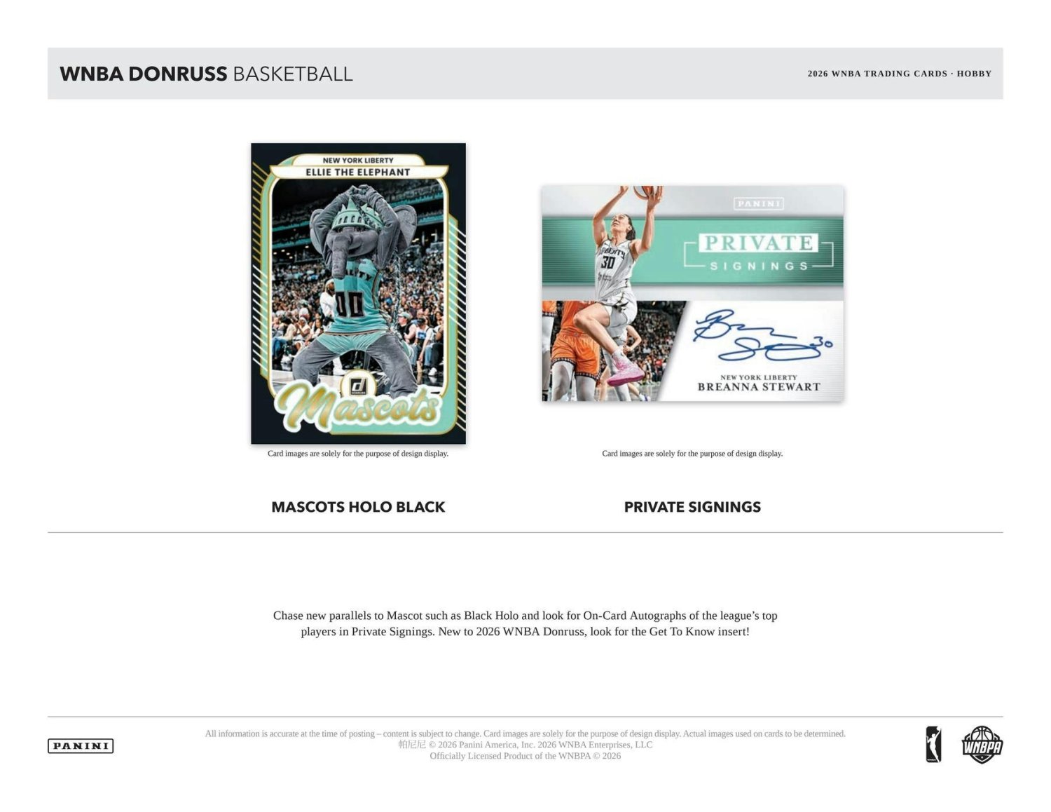 2026 Panini Donruss WNBA Basketball Hobby Box 746134197857 at King Card Canada