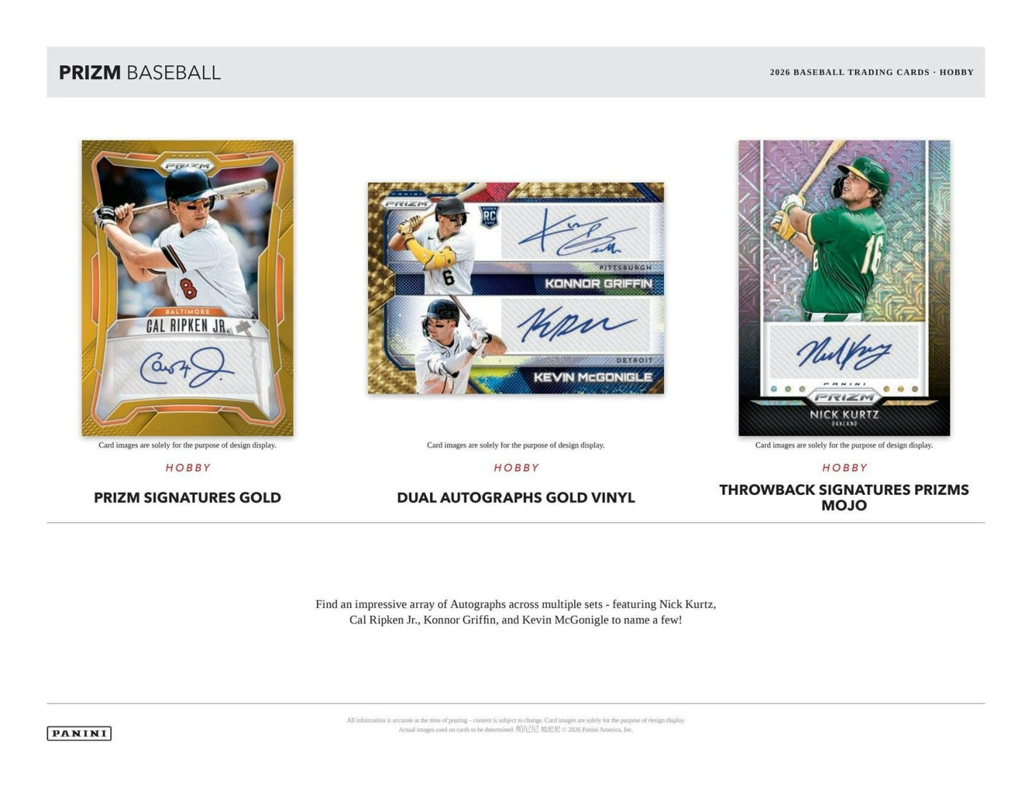 2026 Panini Prizm Baseball Hobby Box 746134198809 at King Card Canada