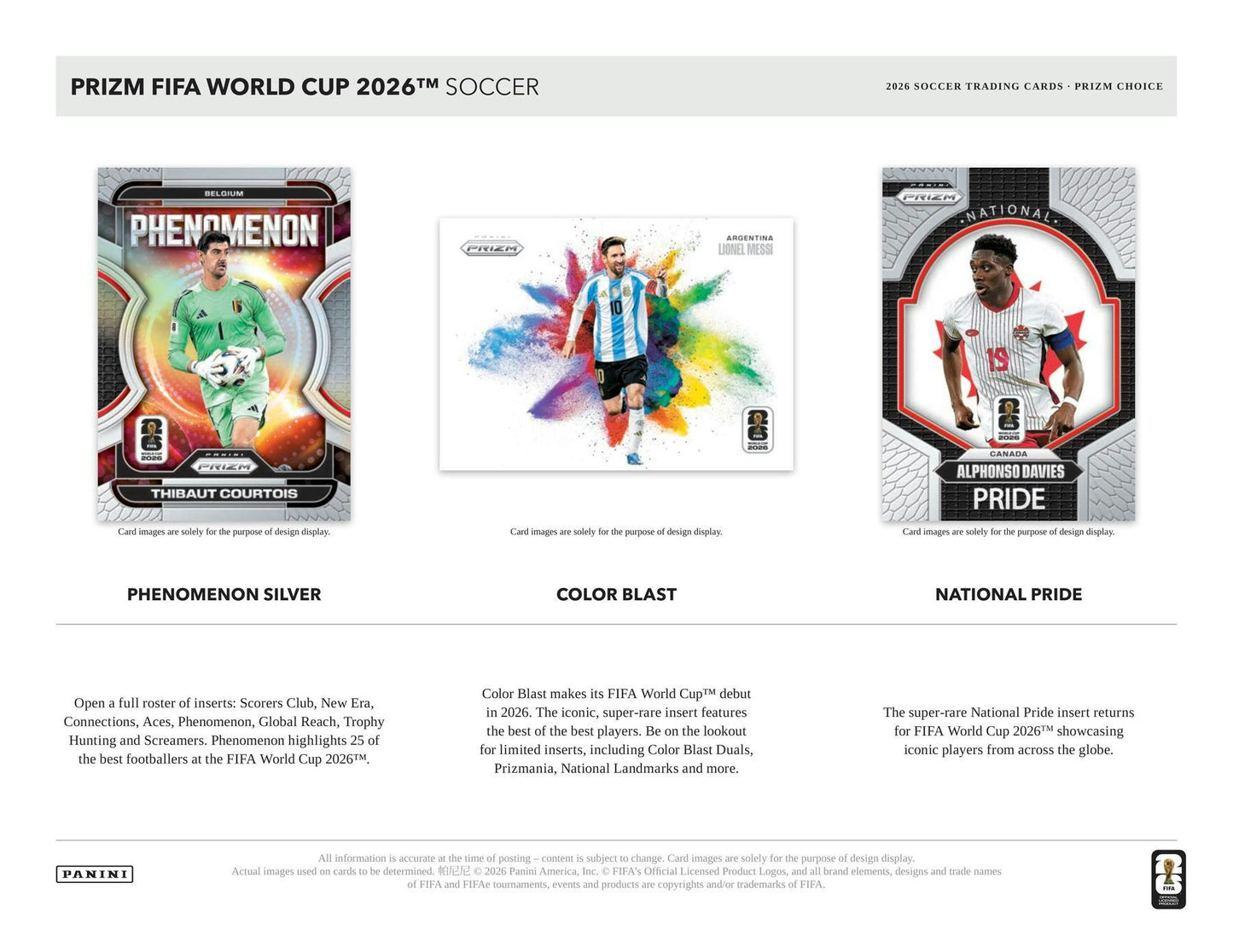 2026 Panini Prizm FIFA World Cup Soccer Choice Box 746134194306 at King Card Canada