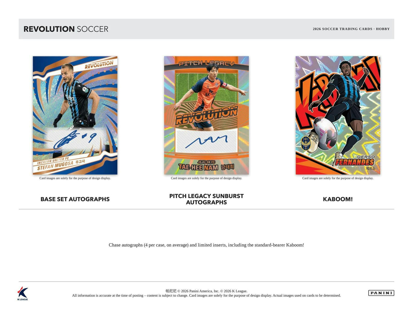 2026 Panini Revolution K League Soccer Hobby Box 746134193538 at King Card Canada
