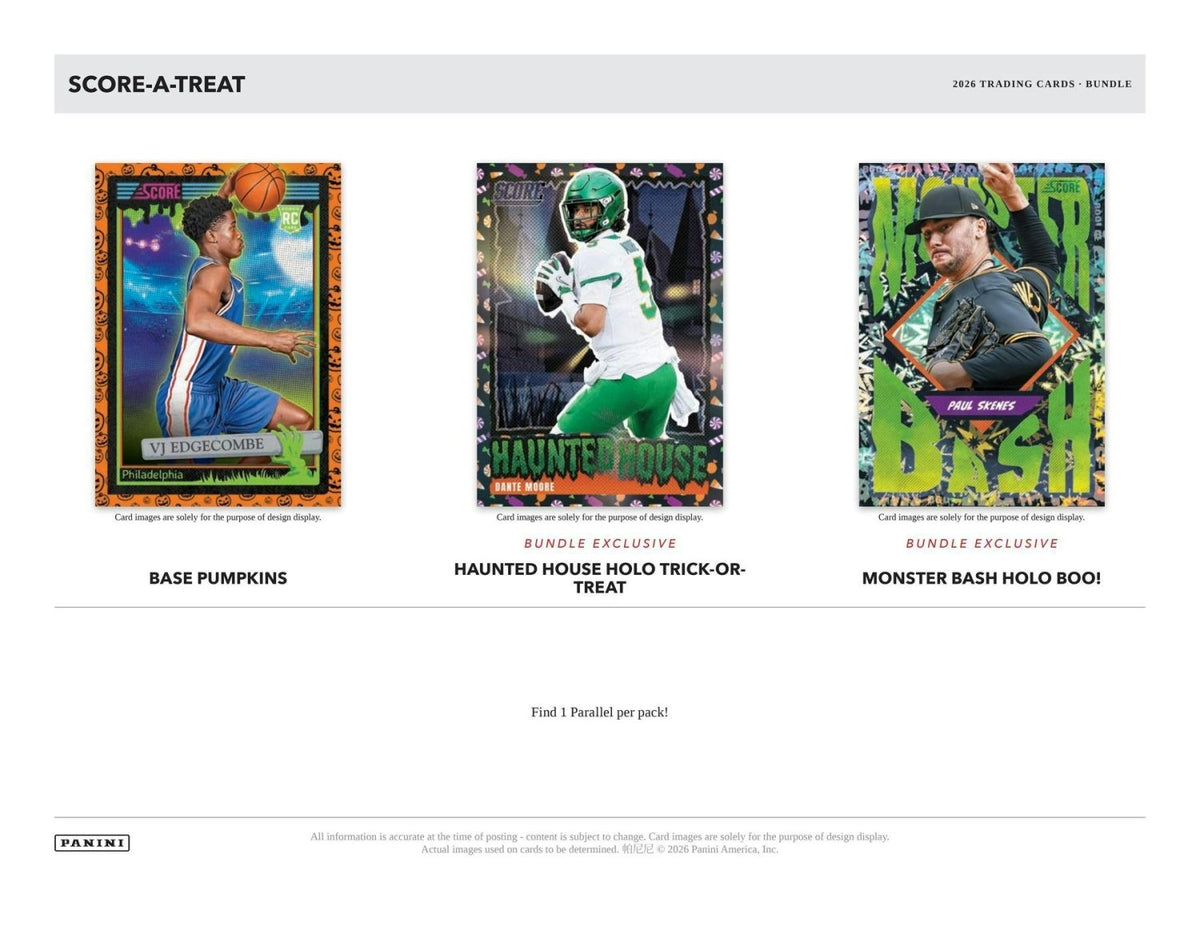 2026 Panini Score-A-Treat Halloween Bundle 746134205903 at King Card Canada