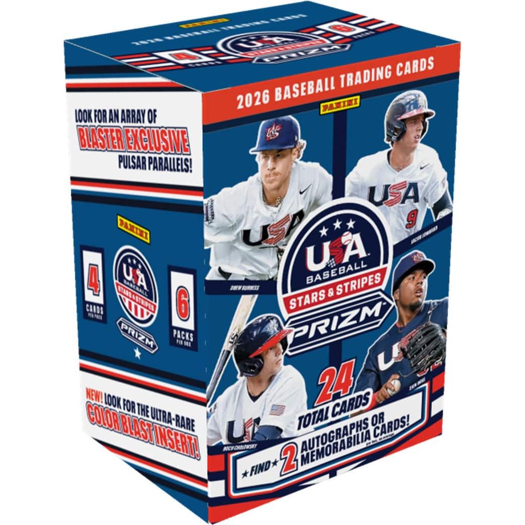 2026 Panini Stars & Stripes Prizm Baseball Blaster Box 746134196195 at King Card Canada