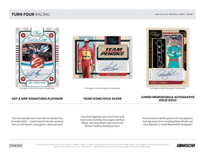 2026 Panini Turn Four NASCAR Racing Hobby Box 746134197611 at King Card Canada
