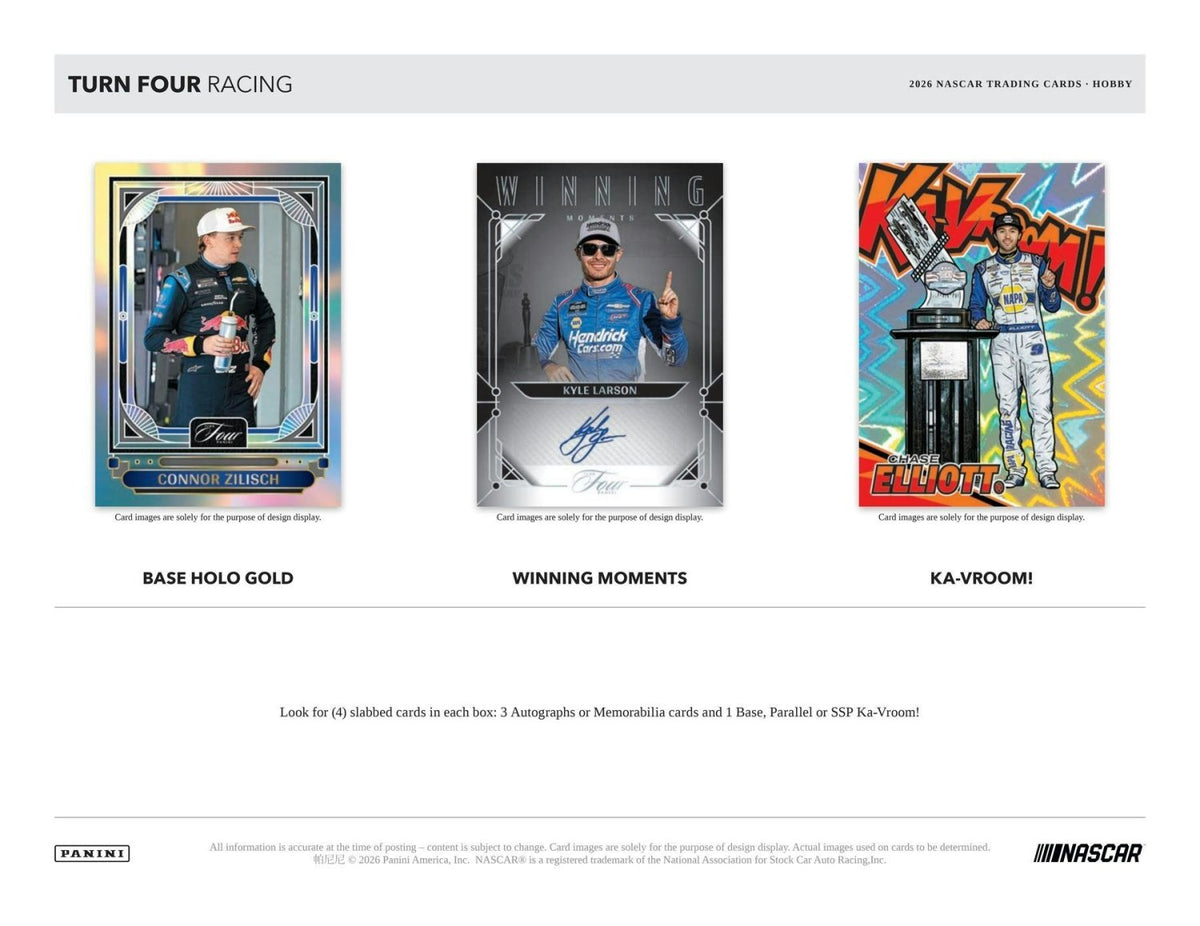 2026 Panini Turn Four NASCAR Racing Hobby Box 746134197611 at King Card Canada