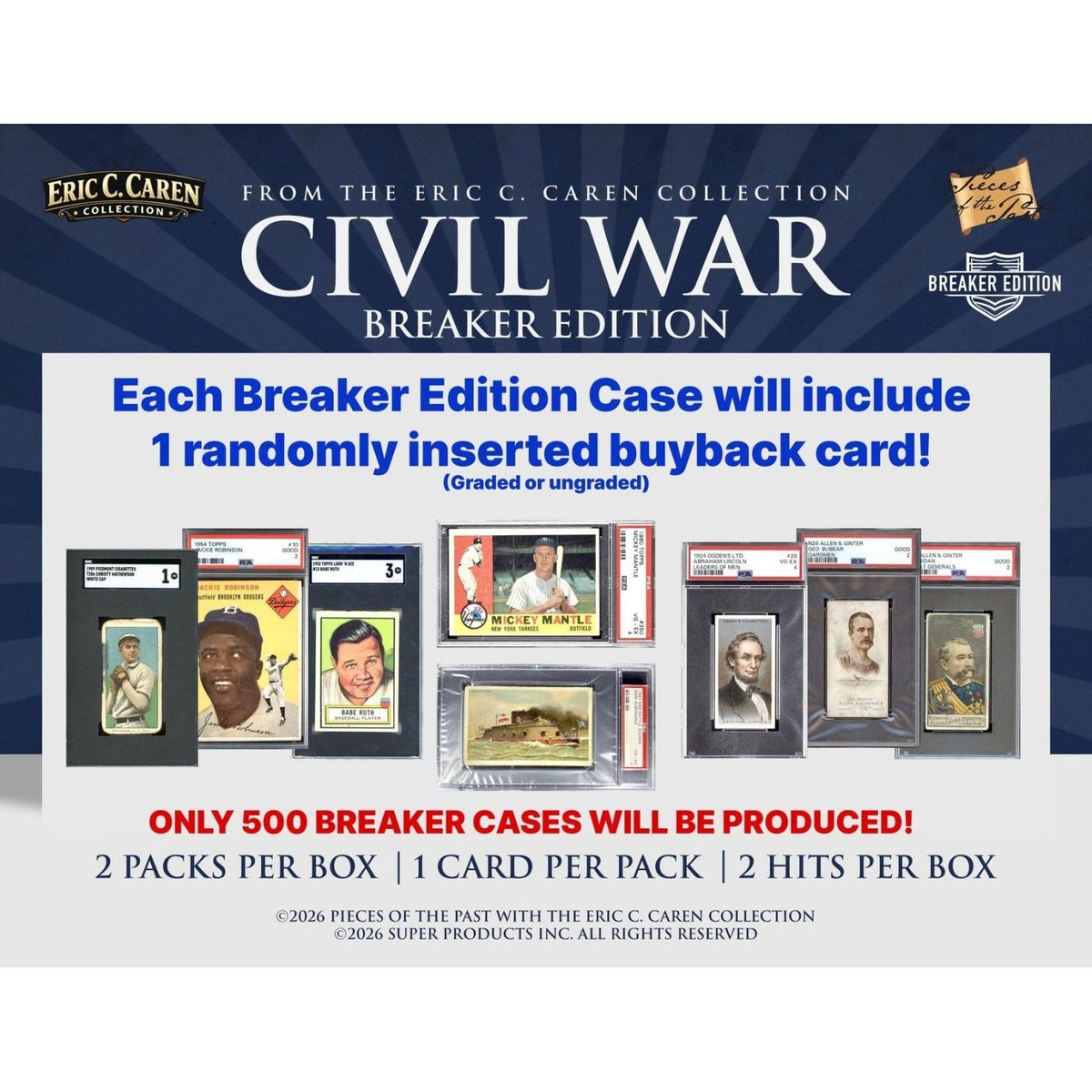 2026 Pieces of the Past Caren's Civil War Breaker Edition 810216484521 at King Card Canada