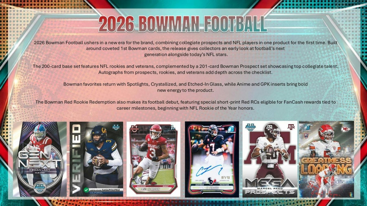 2026 Topps Bowman Football Mega Box 887521163281 at King Card Canada