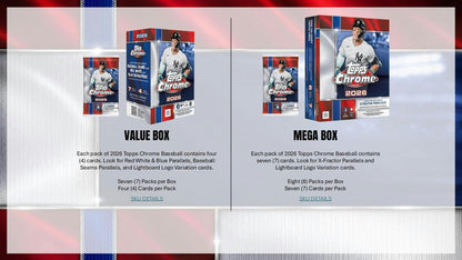 2026 Topps Chrome Baseball Mega Box 887521159635 at King Card Canada