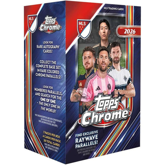 2026 Topps Chrome MLS Major League Soccer Blaster Value Box 887521161751 at King Card Canada