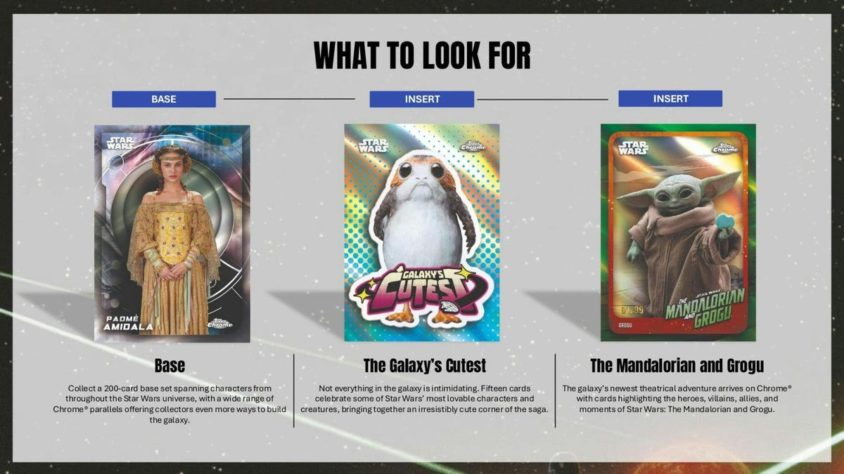 2026 Topps Chrome Star Wars Blaster Value Box 887521161201 at King Card Canada