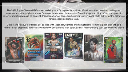 2026 Topps Chrome UFC Hobby Box 887521153596 at King Card Canada