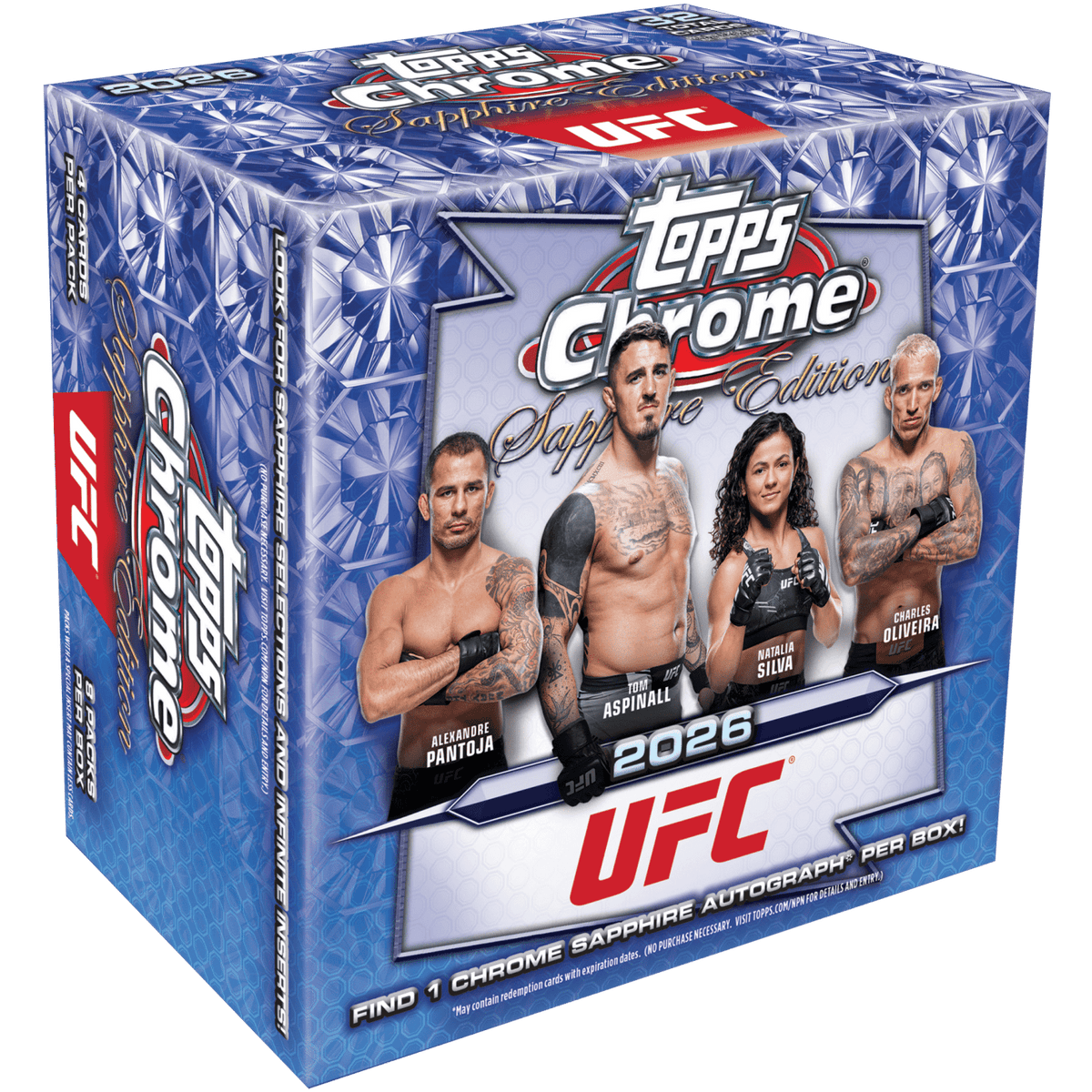 2026 Topps Chrome UFC Sapphire Edition Hobby Box 887521153640 at King Card Canada