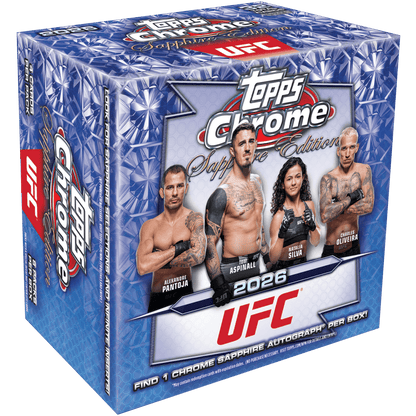 2026 Topps Chrome UFC Sapphire Edition Hobby Box 887521153640 at King Card Canada