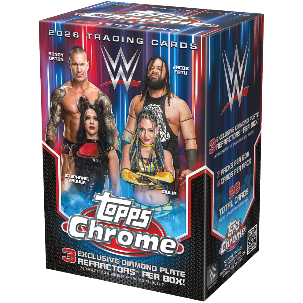 2026 Topps Chrome WWE Blaster Value Box 887521152247 at King Card Canada
