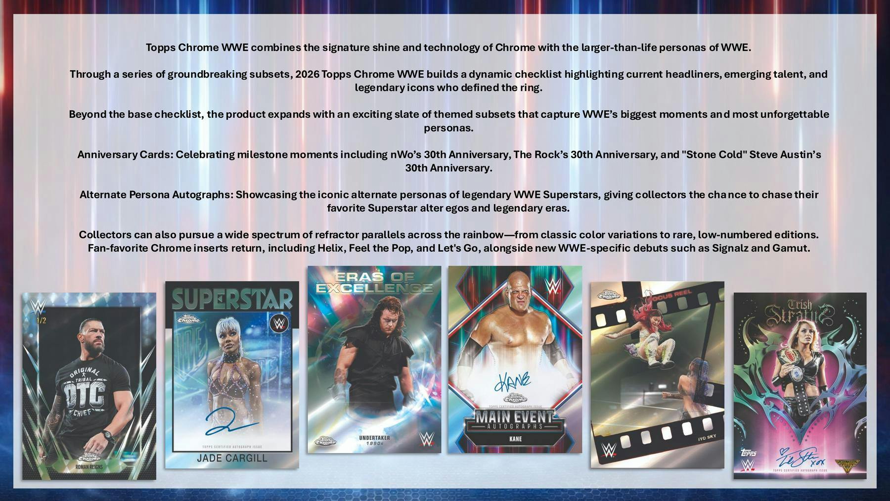 2026 Topps Chrome WWE Blaster Value Box 887521152247 at King Card Canada