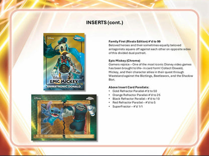2026 Topps Disney Neon Hobby Box 887521154128 at King Card Canada