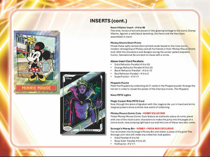 2026 Topps Disney Neon Hobby Box 887521154128 at King Card Canada