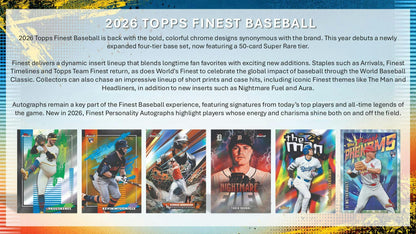 2026 Topps Finest Baseball Hobby Box 887521157730 at King Card Canada