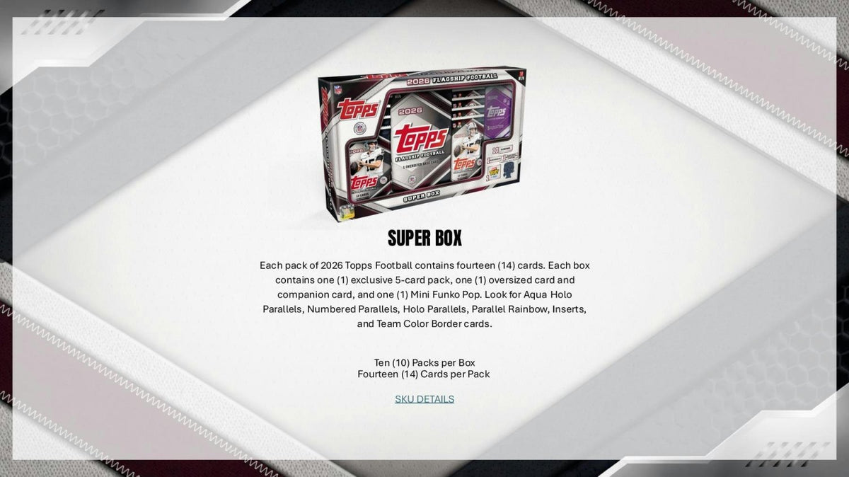 2026 Topps Flagship Football Super Box 887521164288 at King Card Canada