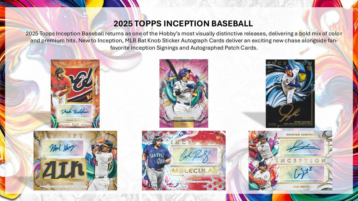 2026 Topps Inception Baseball Hobby Box 887521151974 at King Card Canada