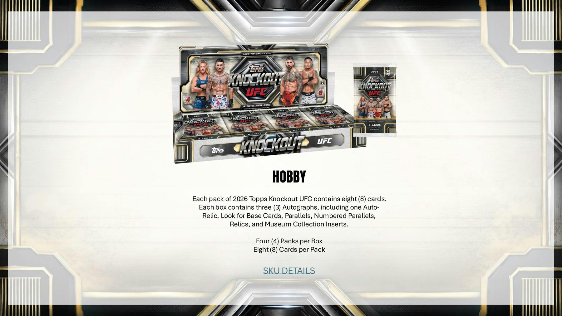2026 Topps Knockout UFC Hobby Box 887521157310 at King Card Canada