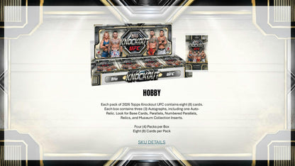 2026 Topps Knockout UFC Hobby Box 887521157310 at King Card Canada