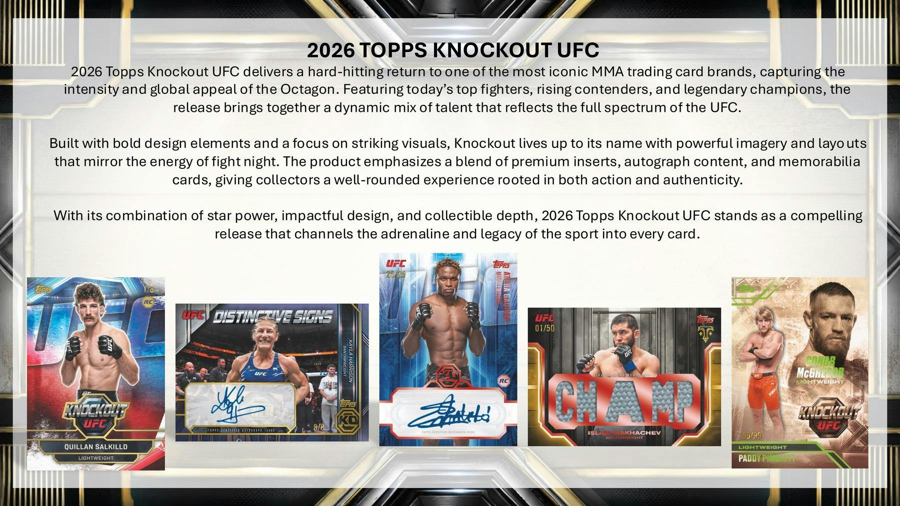 2026 Topps Knockout UFC Hobby Box 887521157310 at King Card Canada