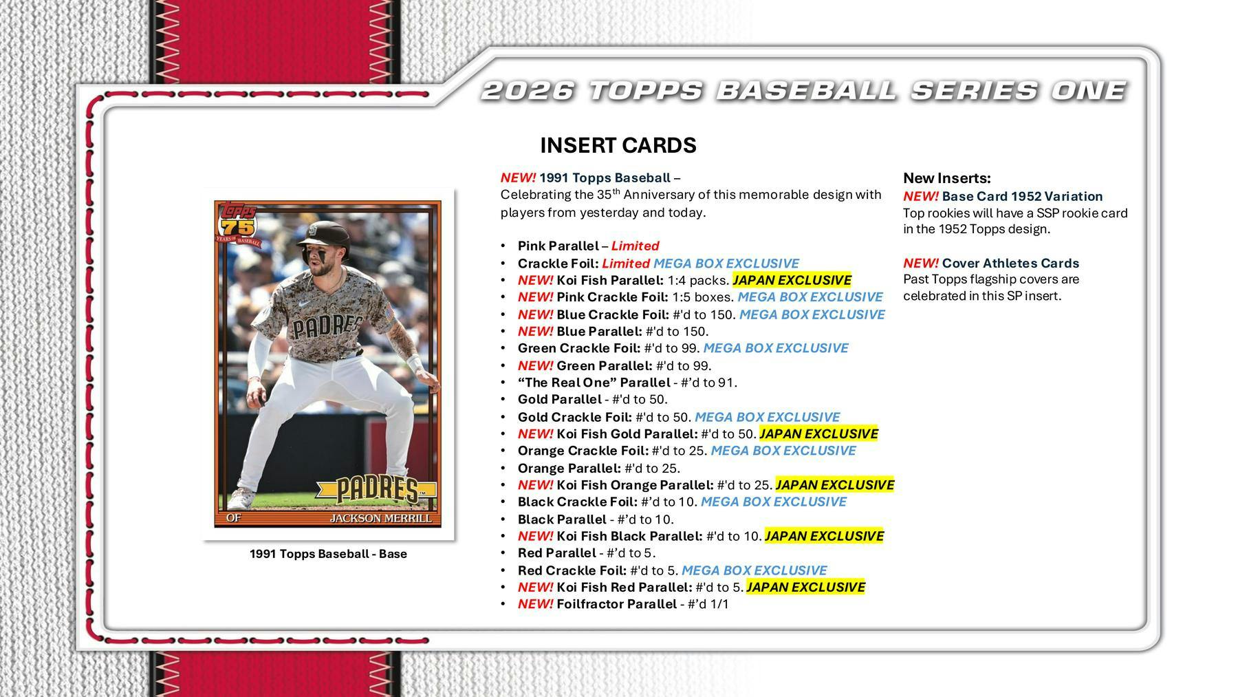 2026 Topps Series 1 Baseball Blaster Value Box 887590154753 at King Card Canada