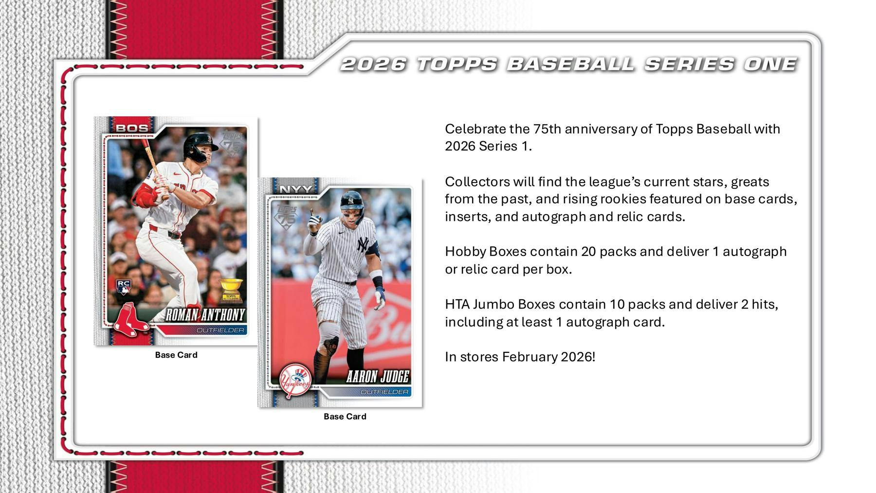 2026 Topps Series 1 Baseball Hobby Jumbo Box 887521154708 at King Card Canada