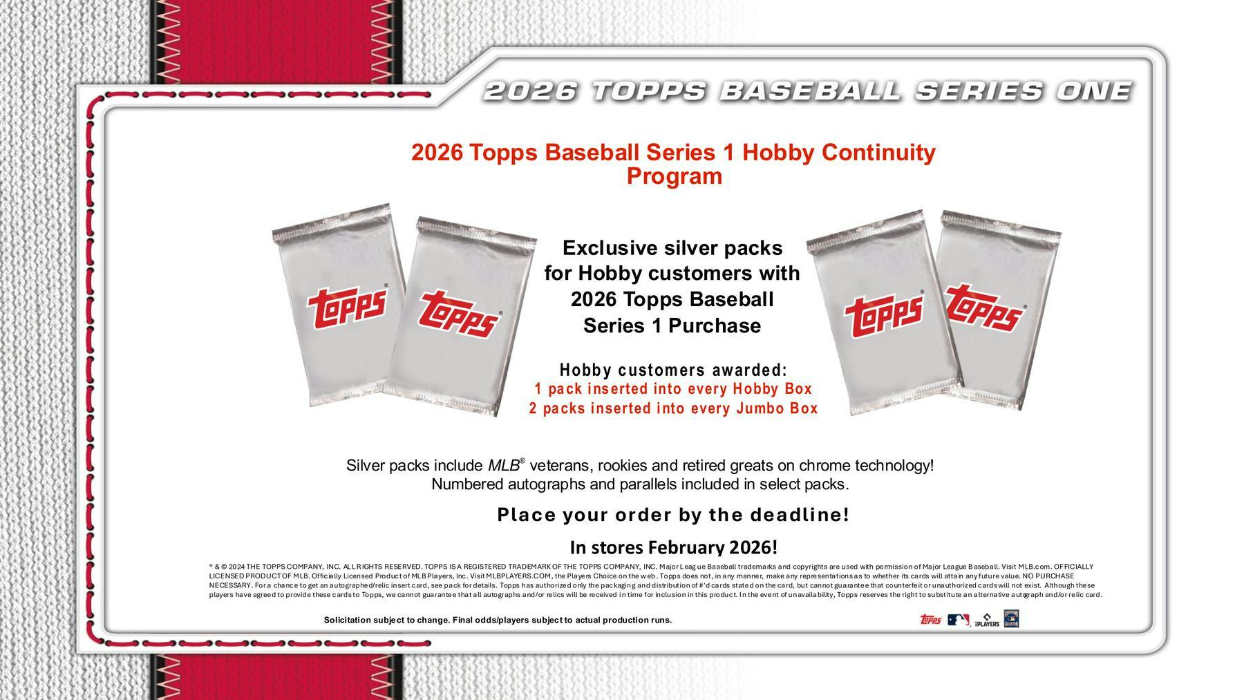 2026 Topps Series 1 Baseball Hobby Jumbo Box 887521154708 at King Card Canada