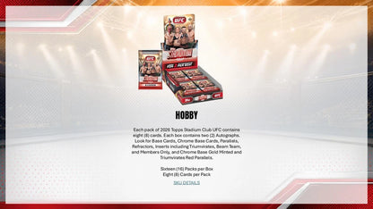 2026 Topps Stadium Club UFC Hobby Box
