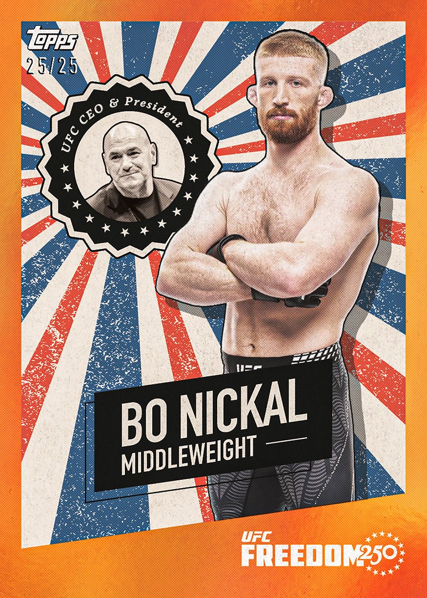 2026 Topps UFC Freedom 250 Hobby Box 887521175628 at King Card Canada
