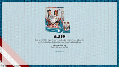 2026 Topps Update Series Baseball Blaster Value Box 887521167203 at King Card Canada