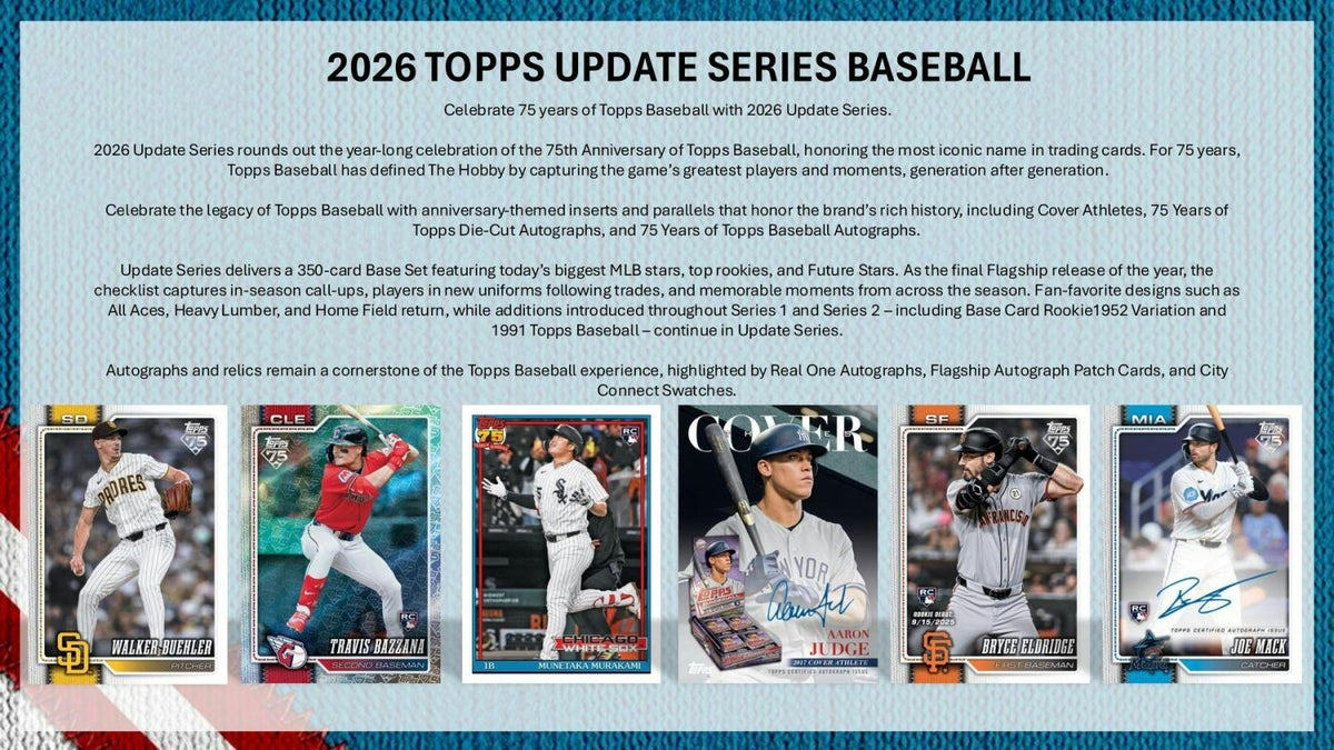 2026 Topps Update Series Baseball Blaster Value Box 887521167203 at King Card Canada