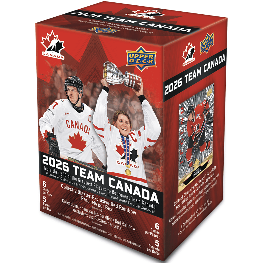 2026 Upper Deck Team Canada Hockey Blaster Box 053334248518 at King Card Canada