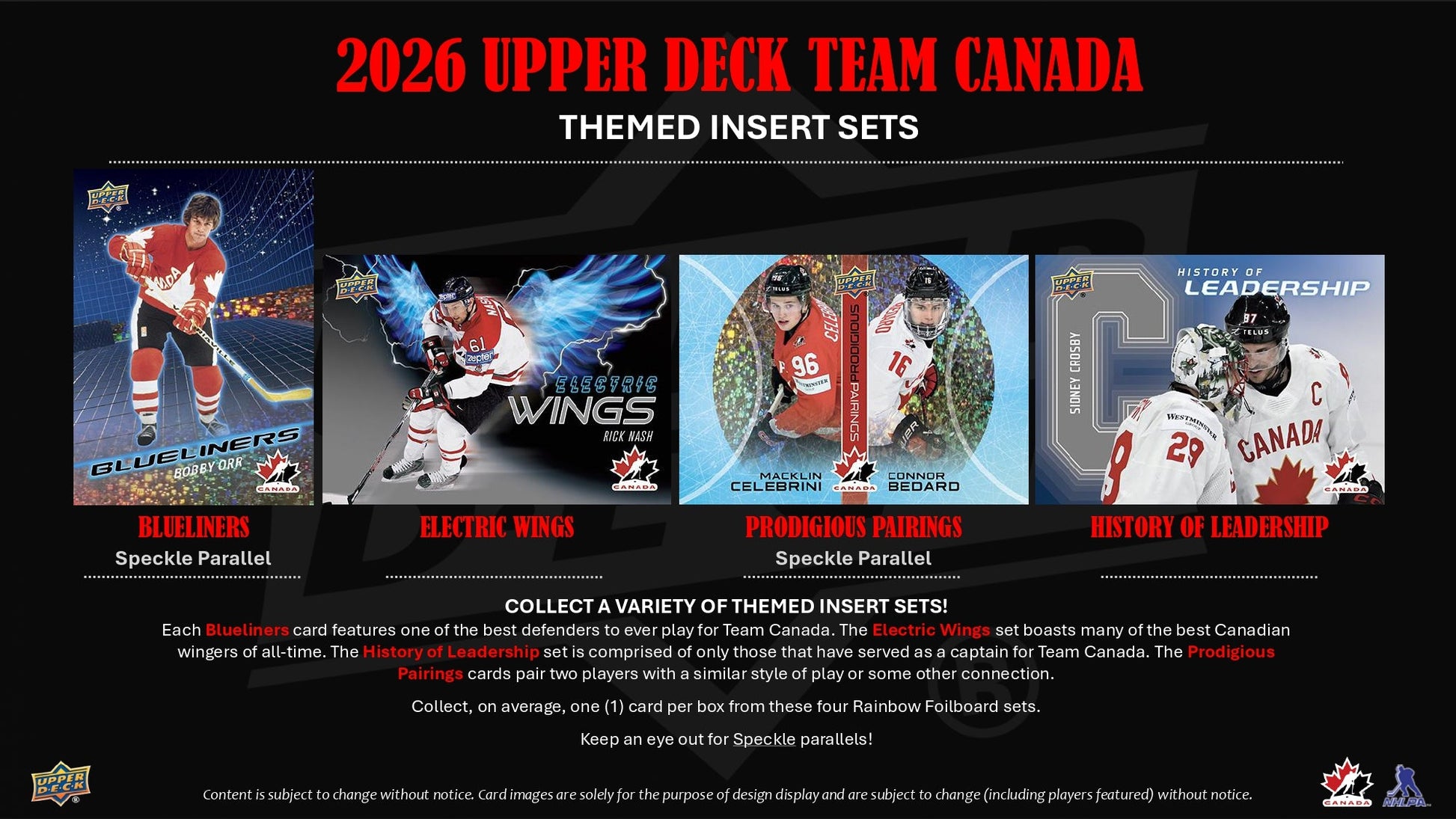 2026 Upper Deck Team Canada Hockey Blaster Box 053334248518 at King Card Canada
