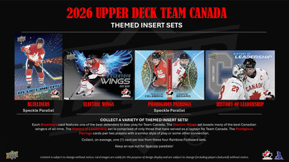 2026 Upper Deck Team Canada Hockey Blaster Box 053334248518 at King Card Canada